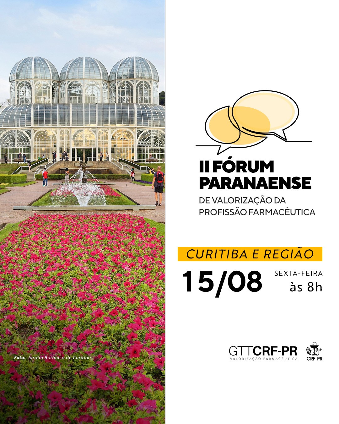 II FÓRUM PARANAENSE DE VALORIZAÇÃO DA PROFISSÃO FARMACÊUTICA  |  CURITIBA/PR