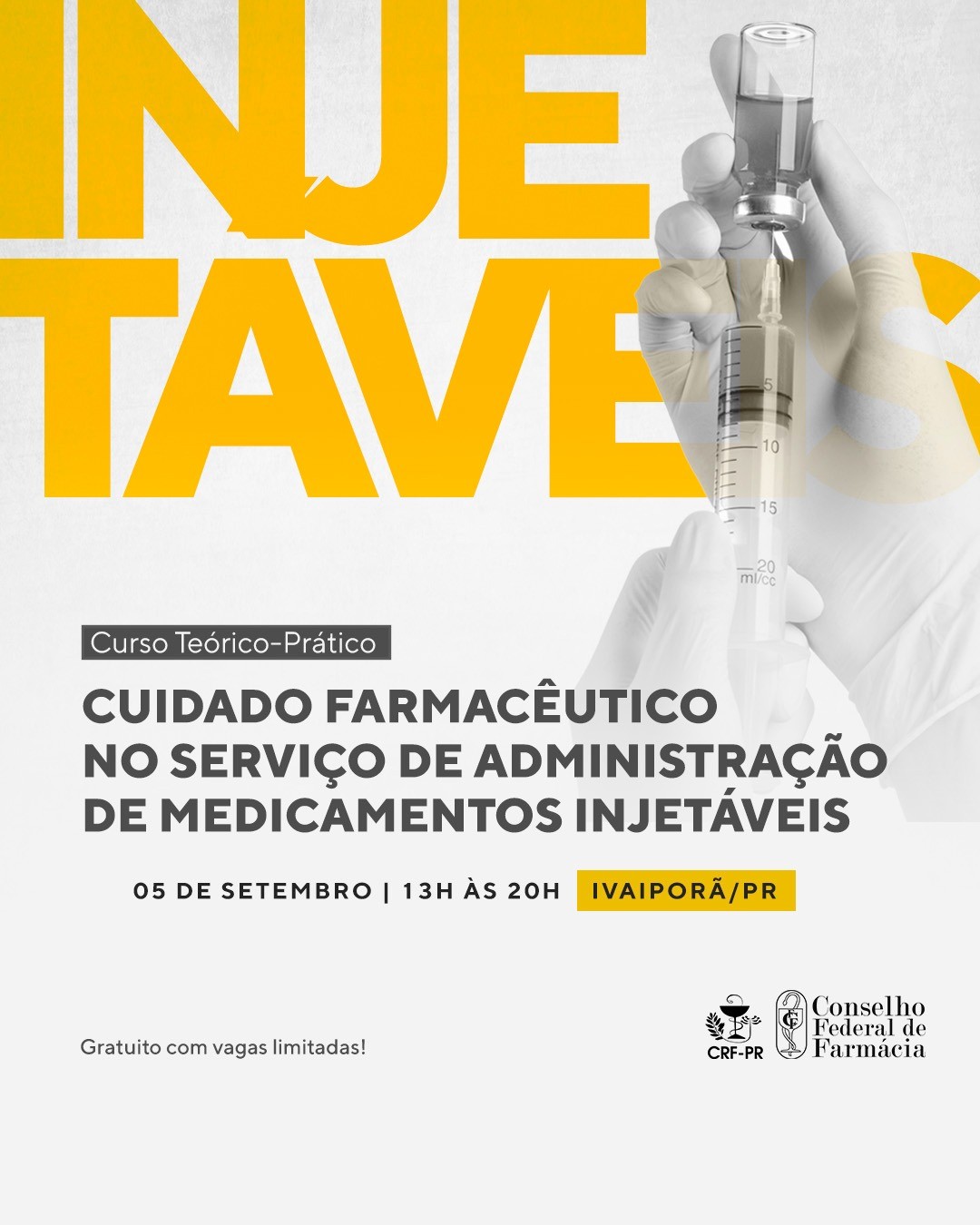 Curso Cuidado Farmacêutico no Serviço de Administração de Medicamentos Injetáveis | Ivaiporã/PR