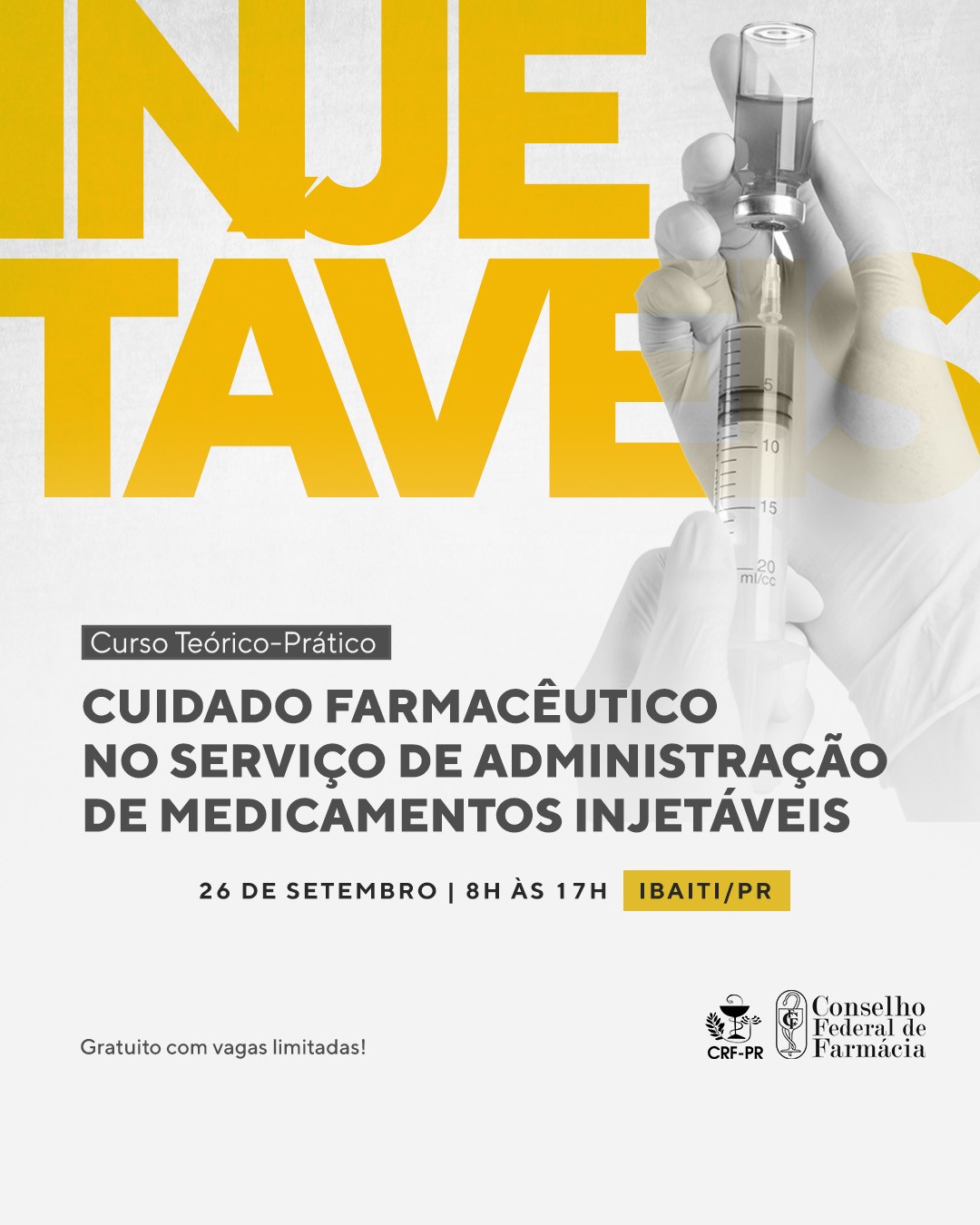 Curso Cuidado Farmacêutico no Serviço de Administração de Medicamentos Injetáveis | Ibaiti/PR