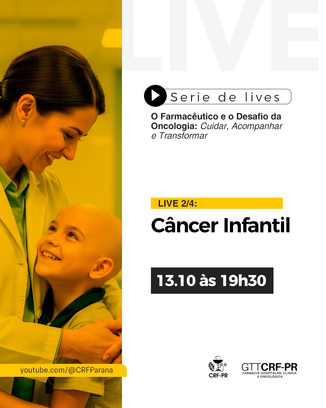 Live sobre Câncer Infantil